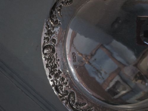 EDWARDIAN SOLID SILVER CARD TRAY - ADDITIONAL PHOTO 6