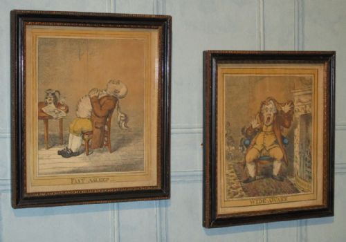 pair of irish regency satirical prints after gillray - CATEGORY: ANTIQUE ART - DATED REGENCY