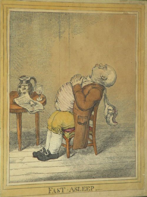 PAIR OF IRISH REGENCY SATIRICAL PRINTS AFTER GILLRAY - ADDITIONAL PHOTO 3