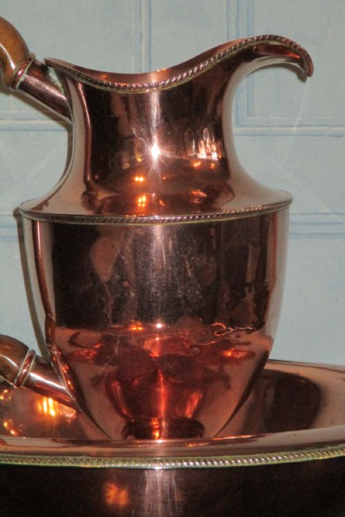 LARGE COPPER JUG AND WASH BOWL - ADDITIONAL PHOTO 2