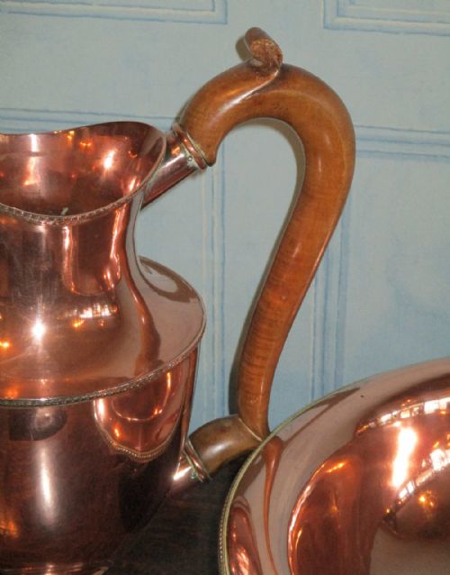 LARGE COPPER JUG AND WASH BOWL - ADDITIONAL PHOTO 5