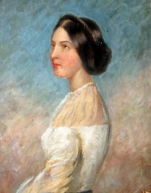 EARLY OIL PORTRAIT OF FLORENCE NIGHTINGALE - ADDITIONAL PHOTO 2