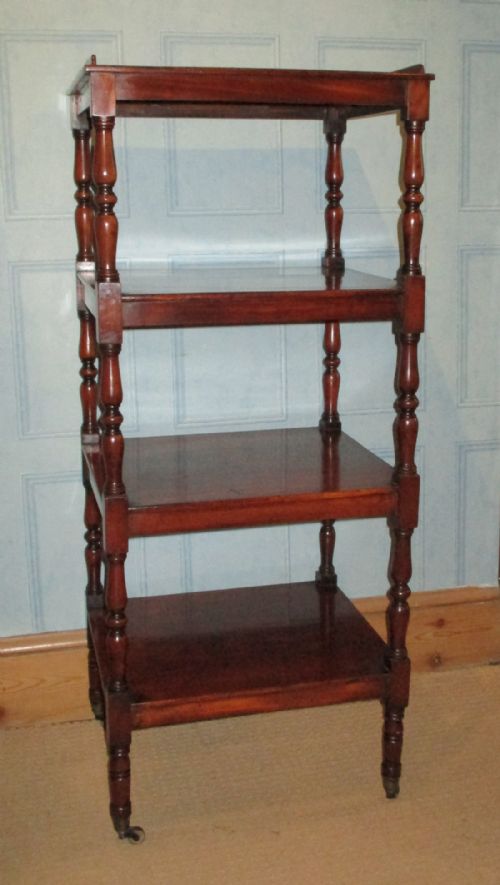 fine quality mahogany whatnot - CATEGORY: ANTIQUE FURNITURE - DATED 1850