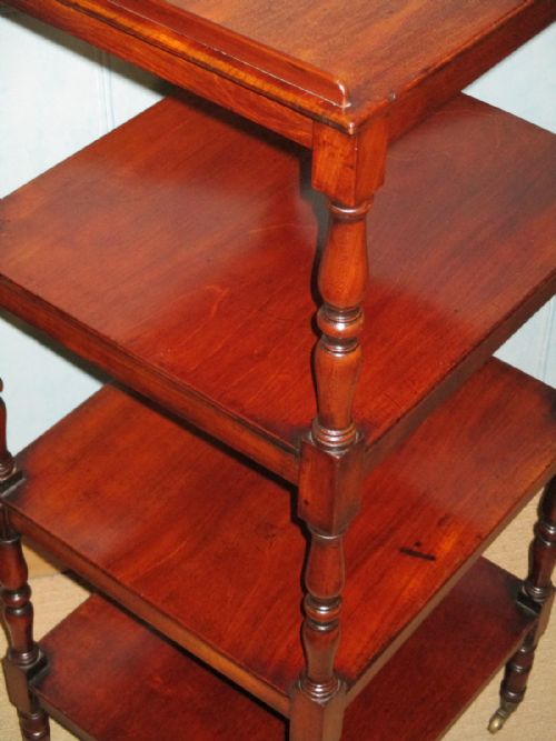 FINE QUALITY MAHOGANY WHATNOT - ADDITIONAL PHOTO 2