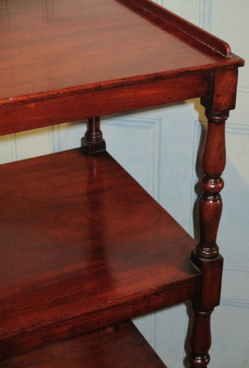 FINE QUALITY MAHOGANY WHATNOT - ADDITIONAL PHOTO 3
