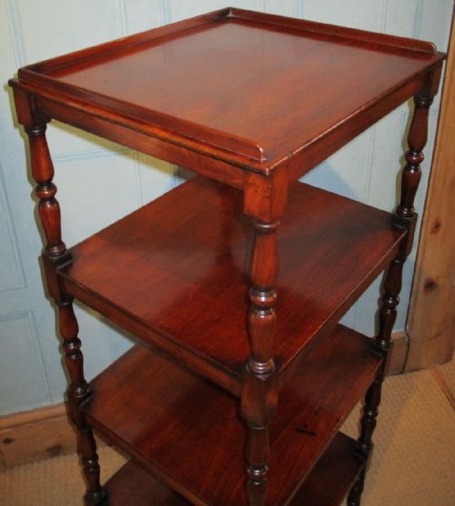 FINE QUALITY MAHOGANY WHATNOT - ADDITIONAL PHOTO 4