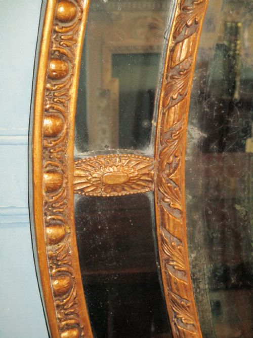 VICTORIAN ADAM DESIGN OVAL MIRROR - ADDITIONAL PHOTO 7