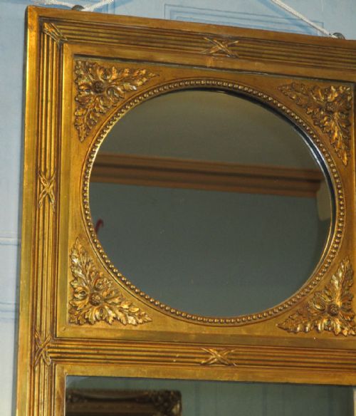 TALL NARROW FRENCH GILT PIER MIRROR - ADDITIONAL PHOTO 2