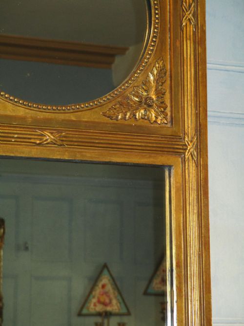 TALL NARROW FRENCH GILT PIER MIRROR - ADDITIONAL PHOTO 3
