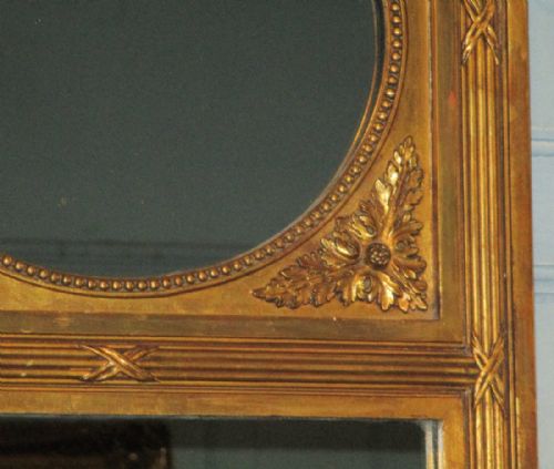 TALL NARROW FRENCH GILT PIER MIRROR - ADDITIONAL PHOTO 5
