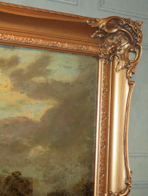 SUPERB LARGE OIL PAINTING OF NOTTINGHAM - ADDITIONAL PHOTO 7
