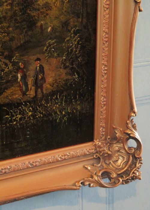 SUPERB LARGE OIL PAINTING OF NOTTINGHAM - ADDITIONAL PHOTO 8