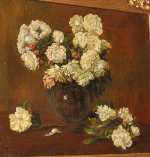 FRENCH STILL LIFE OIL PAINTING - ADDITIONAL PHOTO 3