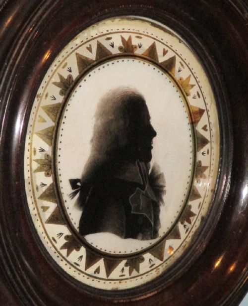 RARE VERRE EGLOMISE SILHOUETTE - ADDITIONAL PHOTO 1