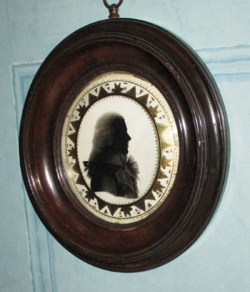 RARE VERRE EGLOMISE SILHOUETTE - ADDITIONAL PHOTO 2