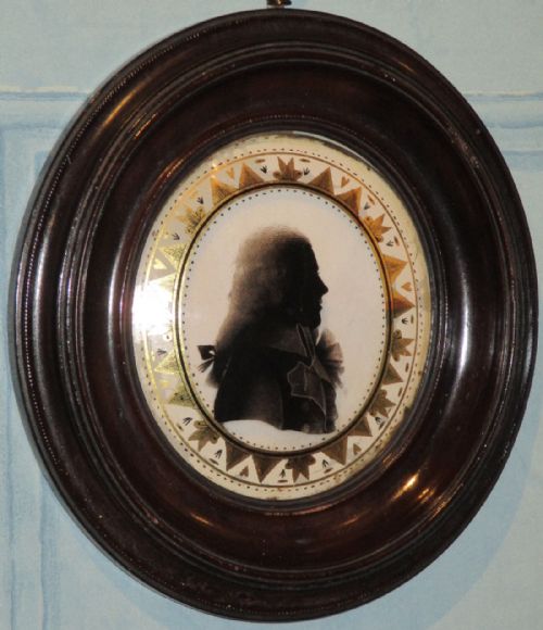 RARE VERRE EGLOMISE SILHOUETTE - ADDITIONAL PHOTO 5