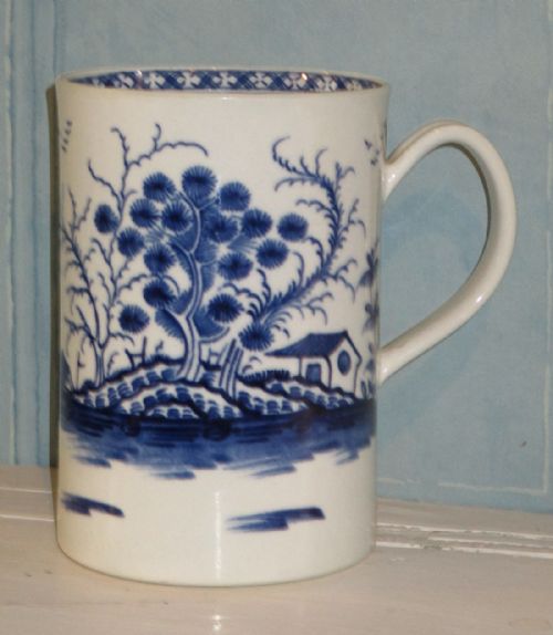 early worcester porcelain tankard - CATEGORY: ANTIQUE CERAMICS - DATED 18TH CENTURY
