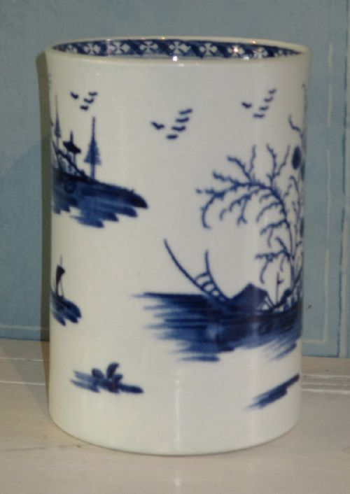 EARLY WORCESTER PORCELAIN TANKARD - ADDITIONAL PHOTO 3