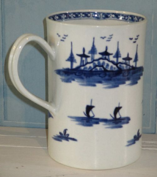 EARLY WORCESTER PORCELAIN TANKARD - ADDITIONAL PHOTO 4