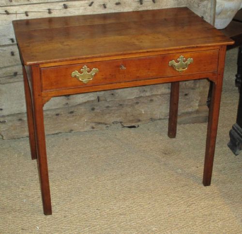 georgian fruitwood side table - CATEGORY: ANTIQUE TABLES - DATED GEORGIAN