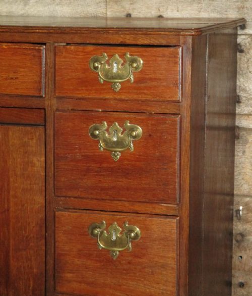 GEORGIAN OAK KNEEHOLE DESK - ADDITIONAL PHOTO 4