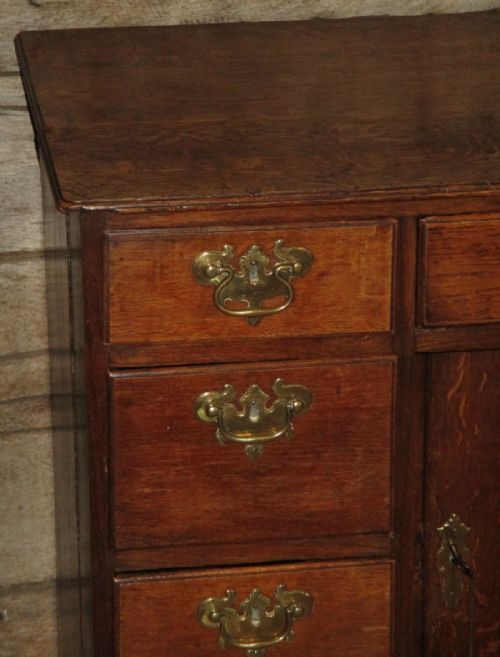 GEORGIAN OAK KNEEHOLE DESK - ADDITIONAL PHOTO 7