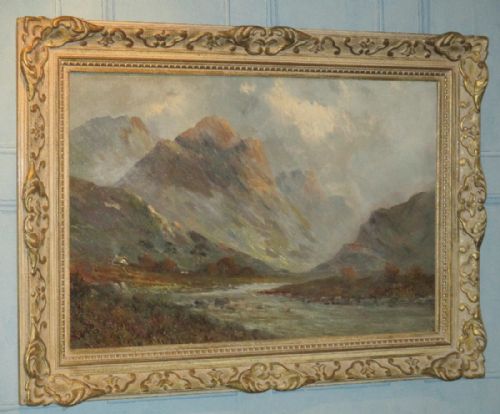 'ALLAN WATER NEAR STIRLING' OIL PAINTING - ADDITIONAL PHOTO 1