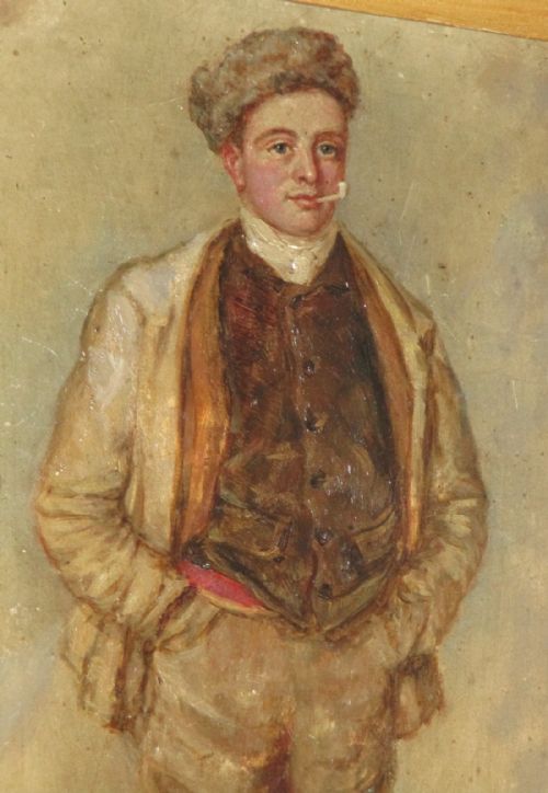 PAIR OF VICTORIAN SHOOTING PORTRAIT OIL PAINTINGS - ADDITIONAL PHOTO 5