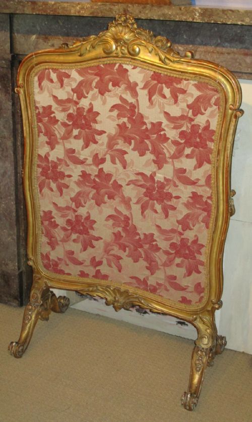 FINE VICTORIAN GILTWOOD FIRE SCREEN - ADDITIONAL PHOTO 8