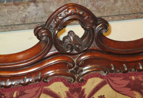 EX STATELY HOME WALNUT FIRE SCREEN - ADDITIONAL PHOTO 2