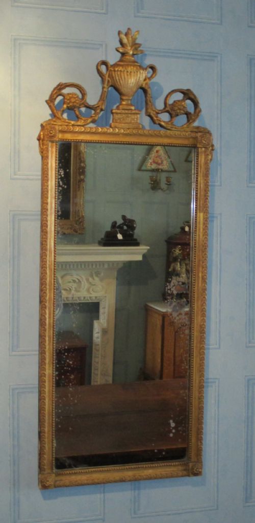 adam design gilt pier mirror - CATEGORY: ANTIQUE MIRRORS - DATED 1880