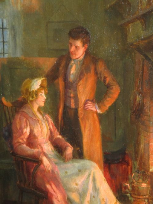 'A WELCOME HOSTELRY' OIL PAINTING BY GEORGE SHERIDAN KNOWLES - ADDITIONAL PHOTO 9