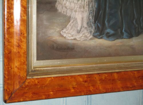 EARLY VICTORIAN PASTEL PORTRAIT GROUP - ADDITIONAL PHOTO 4