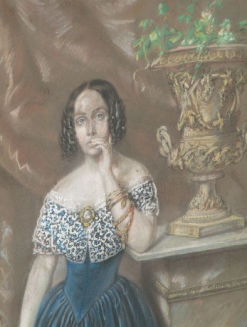 EARLY VICTORIAN PASTEL PORTRAIT GROUP - ADDITIONAL PHOTO 7