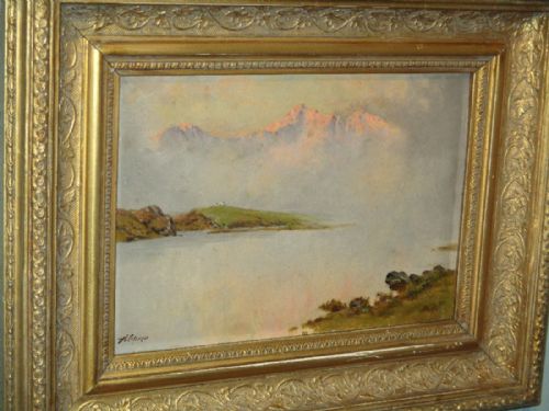 WELSH LANDSCAPE OIL PAINTING BY ALFRED OLIVER - ADDITIONAL PHOTO 2