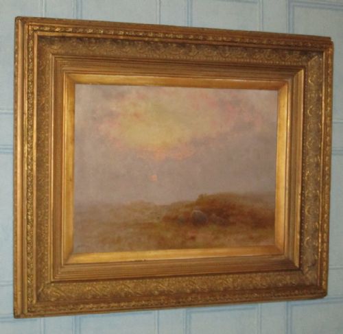 LARGE ALFRED OLIVER LANDSCAPE OIL PAINTING - ADDITIONAL PHOTO 1