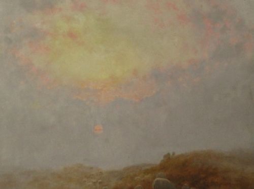 LARGE ALFRED OLIVER LANDSCAPE OIL PAINTING - ADDITIONAL PHOTO 3
