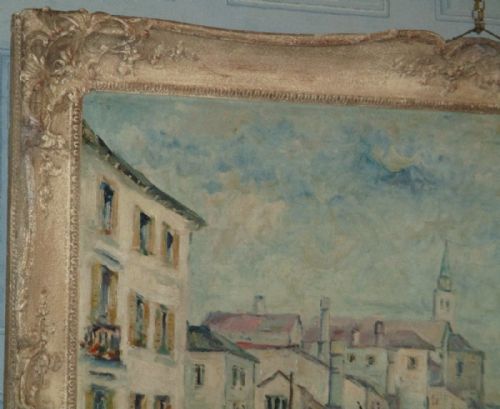 LARGE IMPRESSIONIST OIL PAINTING OF VENICE - ADDITIONAL PHOTO 4