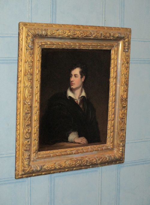 SUPERB GEORGIAN OIL PORTRAIT OF LORD BYRON - ADDITIONAL PHOTO 4