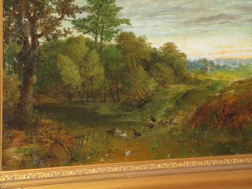 RIVER LUG OIL PAINTING BY WILLIAM STONE - ADDITIONAL PHOTO 1