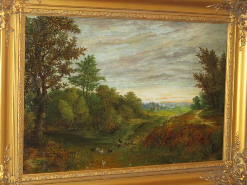 RIVER LUG OIL PAINTING BY WILLIAM STONE - ADDITIONAL PHOTO 4