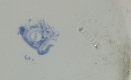 RARE NEWACASTLE BLUE AND WHITE TRANSFERWARE PLATTER - ADDITIONAL PHOTO 2
