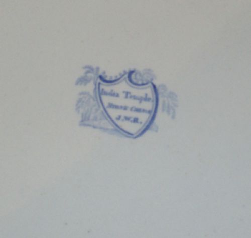 FINE RIDGWAYS BLUE AND WHITE TRANSFER PLATTER - ADDITIONAL PHOTO 2