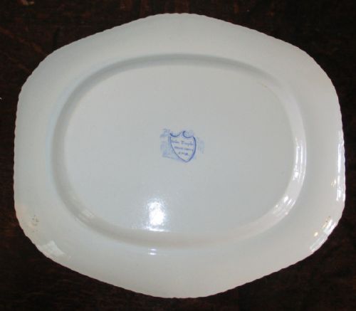 FINE RIDGWAYS BLUE AND WHITE TRANSFER PLATTER - ADDITIONAL PHOTO 4