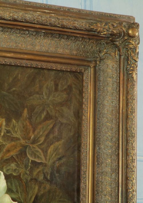 LATE VICTORIAN STILL LIFE OIL PAINTING - ADDITIONAL PHOTO 7
