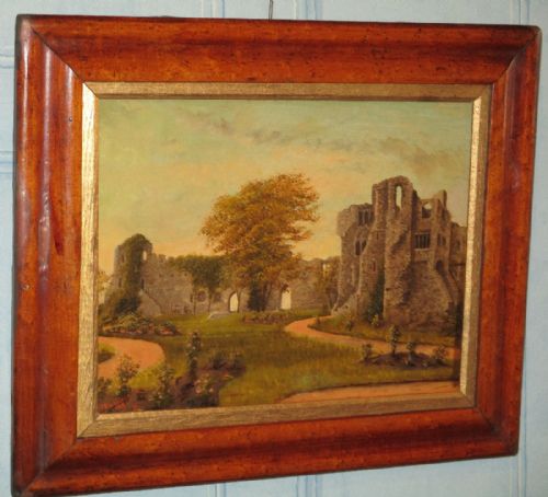 PAIR OF VICTORIAN OIL PAINTINGS OF NEWARK CASTLE - ADDITIONAL PHOTO 1