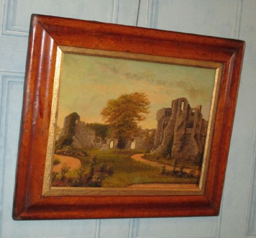 PAIR OF VICTORIAN OIL PAINTINGS OF NEWARK CASTLE - ADDITIONAL PHOTO 2