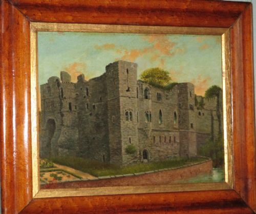 PAIR OF VICTORIAN OIL PAINTINGS OF NEWARK CASTLE - ADDITIONAL PHOTO 6