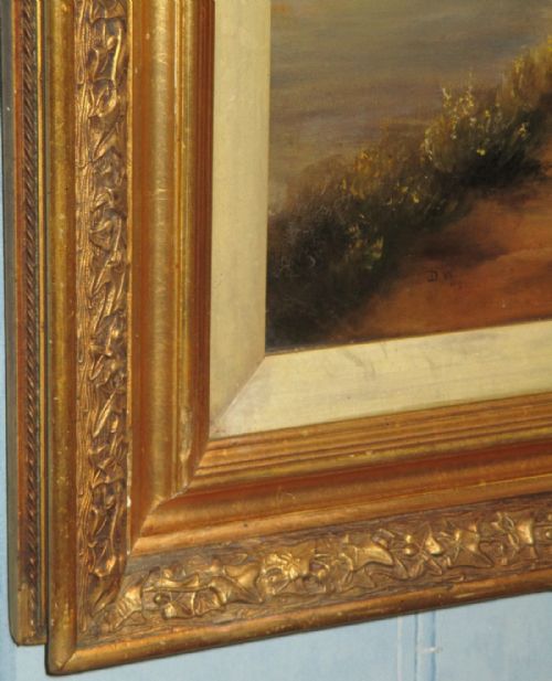 LARGE OIL PAINTING OF HIGHLAND LANDSCAPE AND CATTLE - ADDITIONAL PHOTO 7