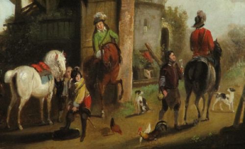 FINE LARGE PAIR OF OIL PAINTINGS AFTER WOUWERMAN - ADDITIONAL PHOTO 8